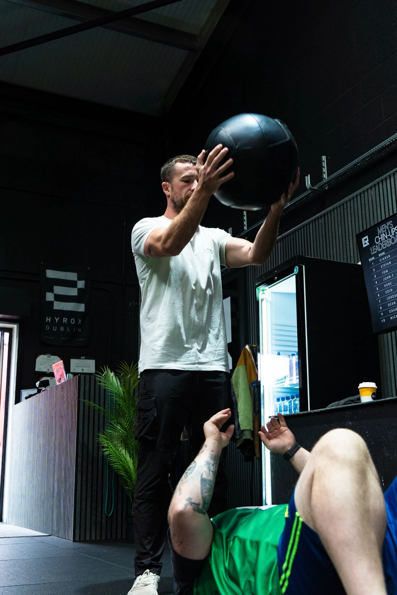 trainer coaching client