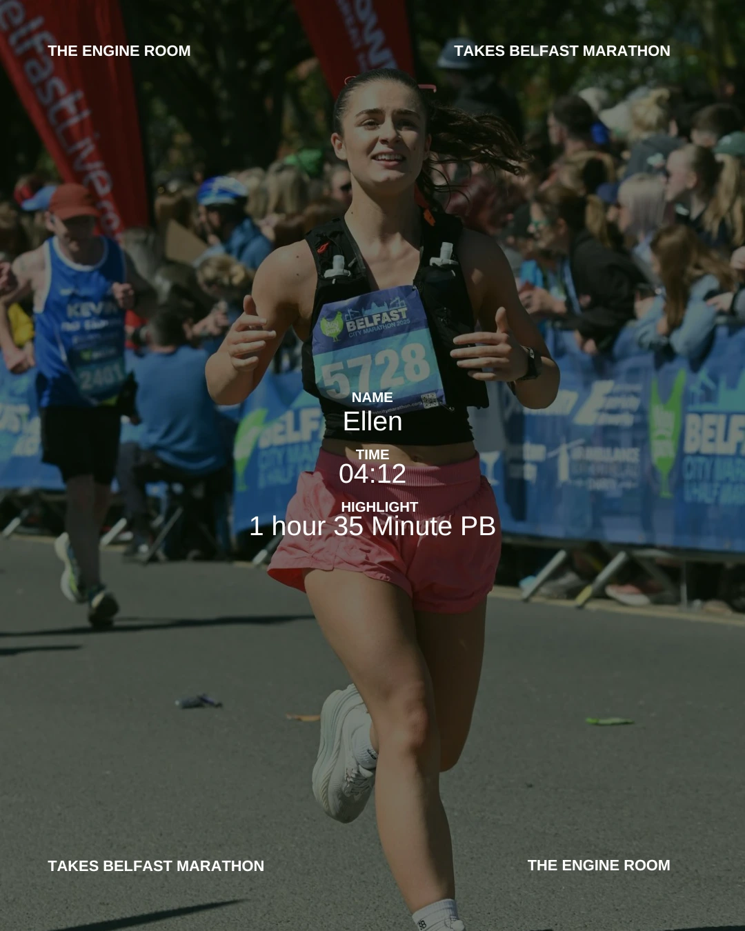 Ellen completed Belfast Marathon