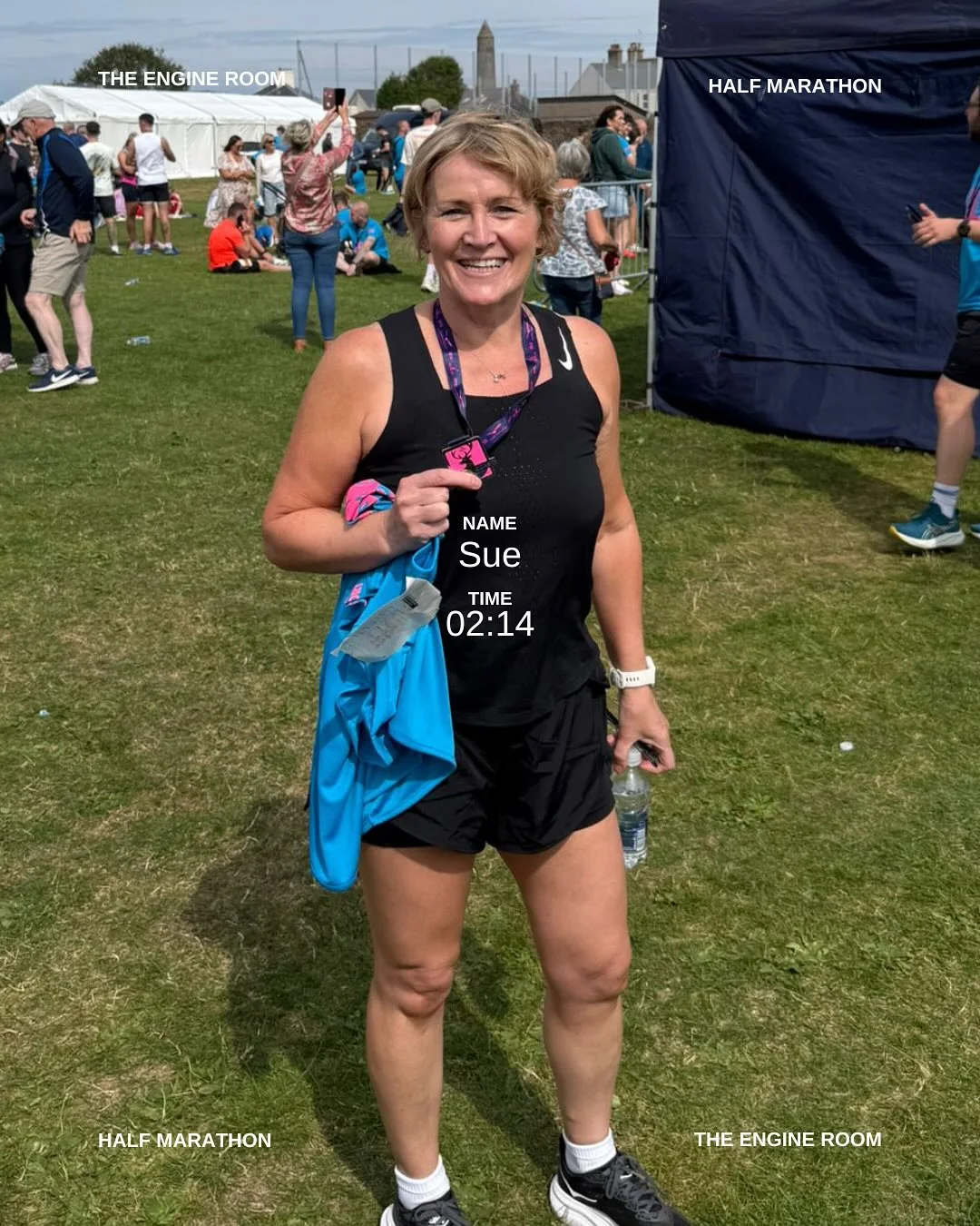 Sue completed the Antrim Coast half marathon