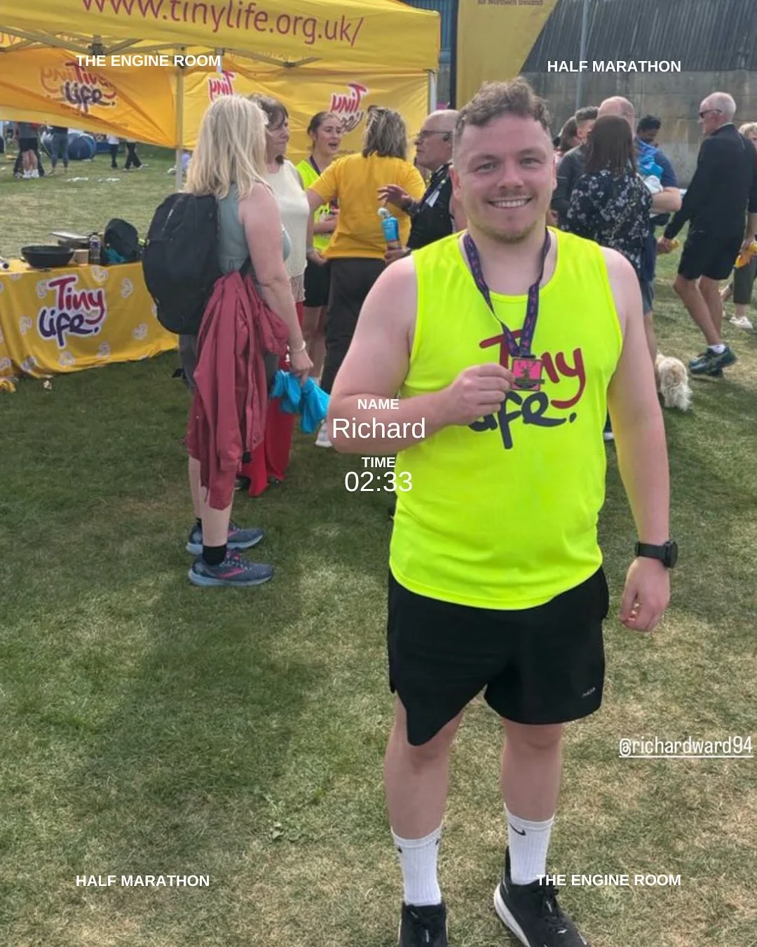 Richard completed the Antrim Coast half marathon