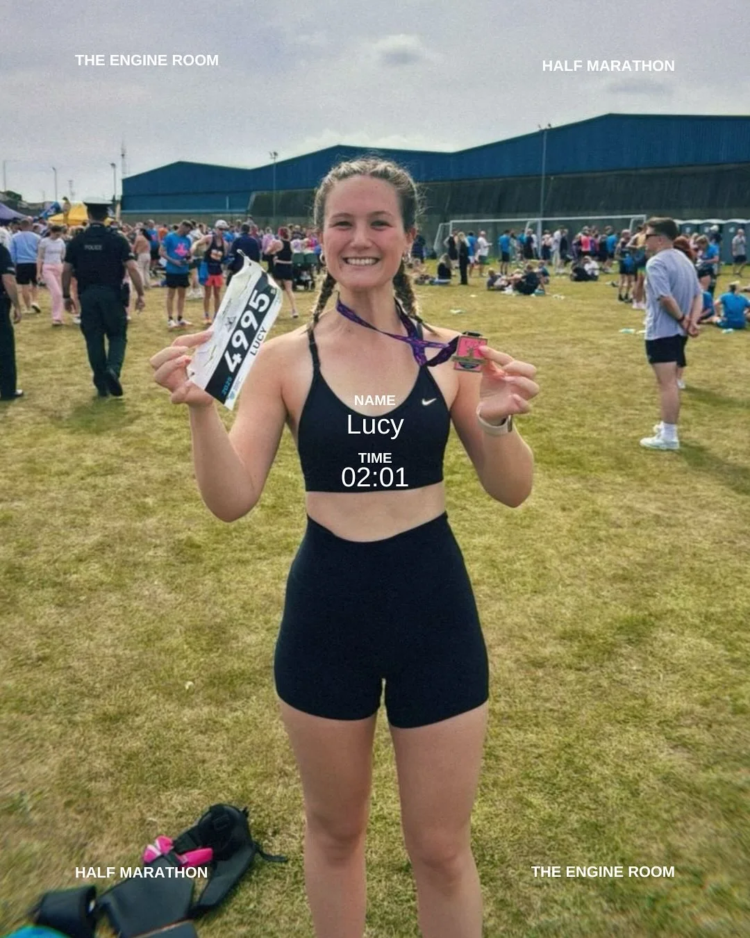 Lucy completed the Antrim Coast half marathon
