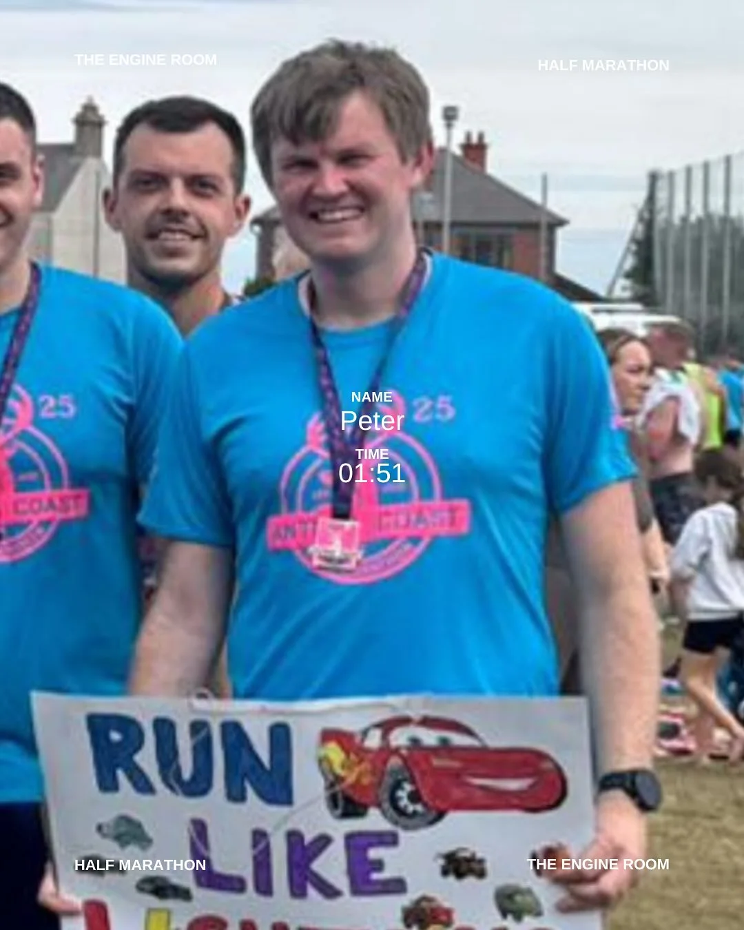 Peter completed the Antrim Coast half marathon