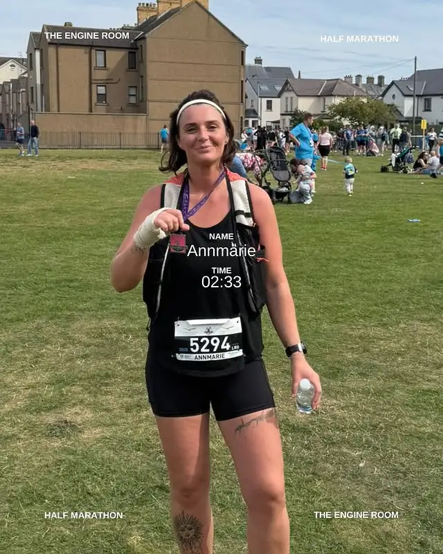Annmarie completed the Antrim Coast half marathon
