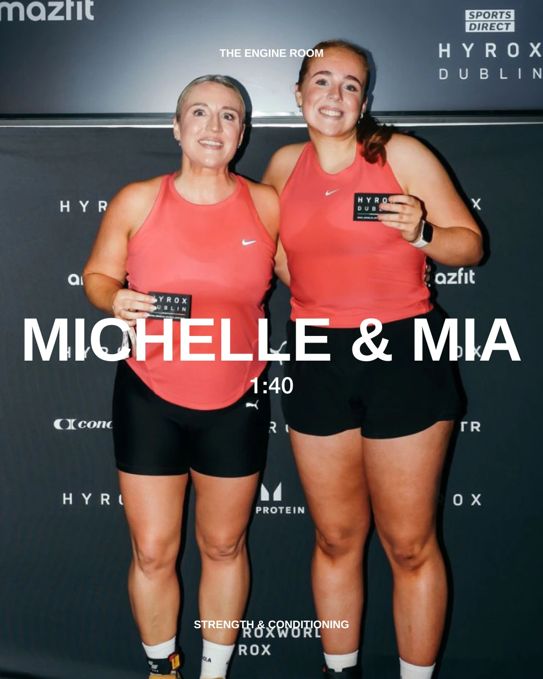 Michelle and Mia completed Dublin hyrox